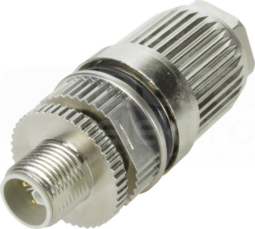 M12 POWER IDC 5P Wtyk męski prosty