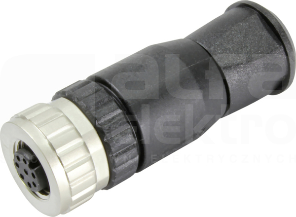M12-SCREW-8P-ACOD-F-STR Wtyk żeński prosty