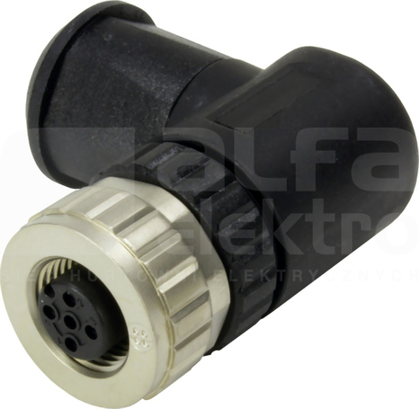 M12 SCREW 4P ACOD-F-ANG Wtyk żeński kątowy