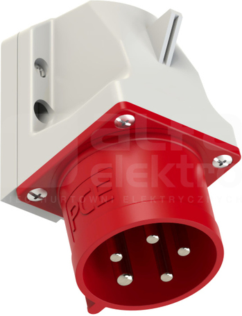 32A 5P 400V IP44 Wtyczka odbiornikowa nikiel