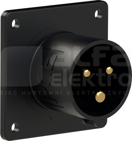 MIDNIGHT 16A 3P 230V 70x70 IP44 Wtyczka tablicowa prosta