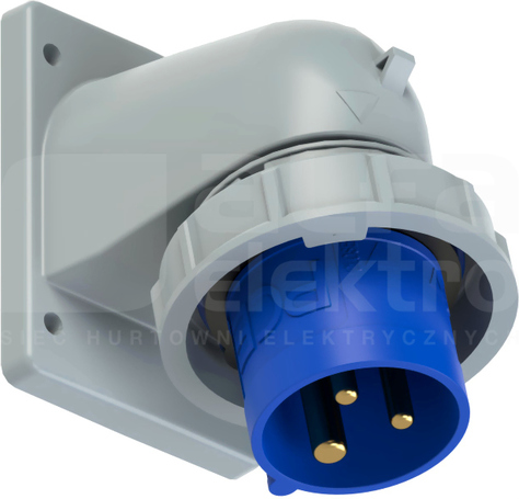 TURBO TWIST 16A 3P 230V IP67 Wtyczka tablicowa kątowa
