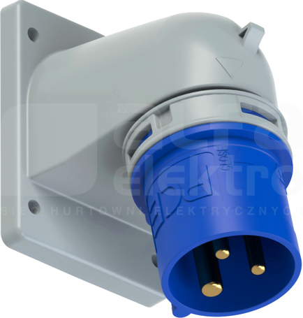 TURBO TWIST 16A 3P 230V IP44 Wtyczka tablicowa kątowa