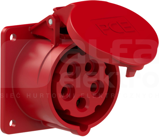 TURBO TWIST 16A 5P 400V 77x75mm IP44 Gniazdo tablicowe proste