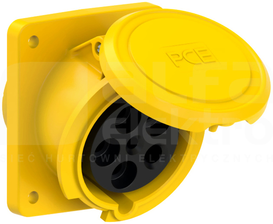 POWER TWIST 63A 5P 110V IP44 Gniazdo tablicowe skośne