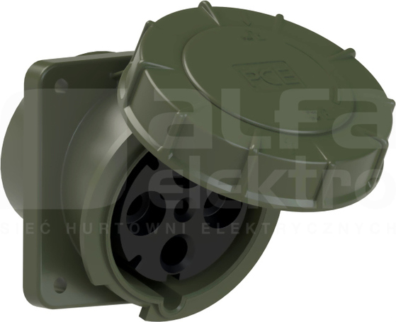 MILITARY 125A 400V Gniazdo tablicowe skośne