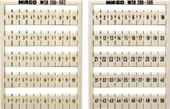 209-502/000-005 czerwony Oznacznik WSB 1-10