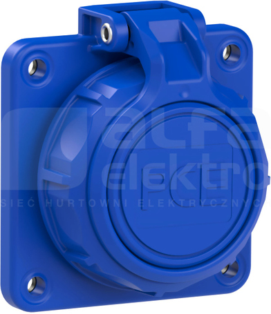 NAUTILUS 16A 3P 250V 75x75 IP68 Gniazdo tablicowe
