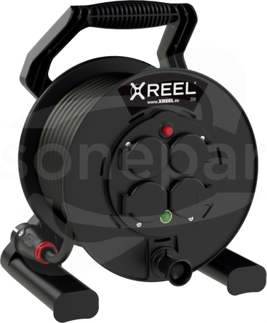 XREEL 4GS 25mb H05RR-F 3x1,5 IP44 Przedłużacz zwijany jednofazowy z tworzywa