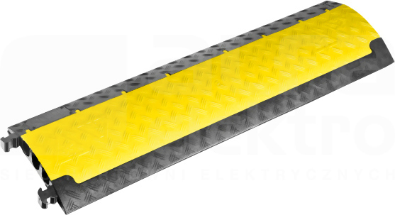1000x290x48mm 5kg 2T czarno/żółty Najazd kablowy uliczny