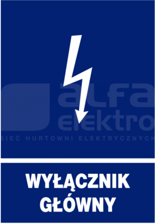 NI3-WG Tabliczka info.samoprzylepna