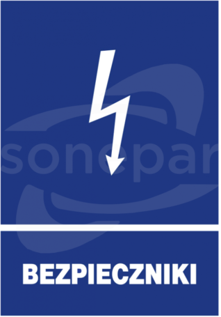 ZEI/A-5 148x210 "BEZPIECZNIKI" Znak elektryczny informacyjny