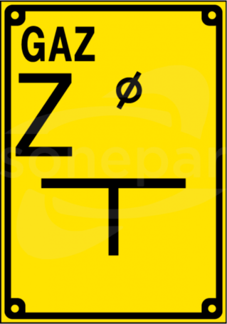 TODG-1 140x200 Tablica zawieradła mechanicznego na gazociągu