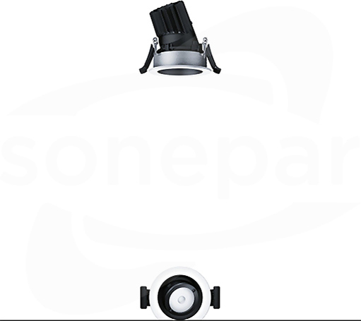 PANOS INF R68V 10W 930 LDO FL-BK WH Downlight