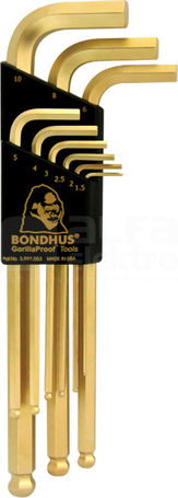 BO38099 1,5-10mm Zestaw imbusów długich 9-częściowy