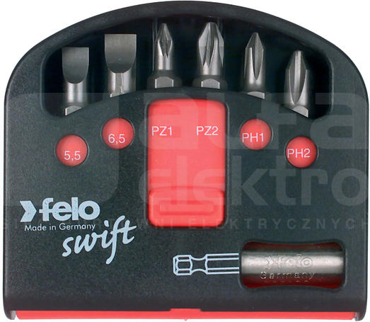 FELO SWIFT 6-części Zestaw bitów z uchwytem magnet