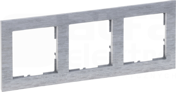 SUNO aluminium szczotkowane Ramka potrójna