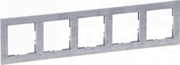 SUNO aluminium szczotkowane Ramka pięciokrotna