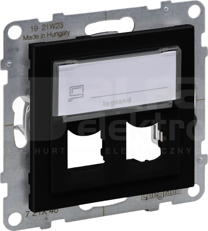 SUNO czarny Adapter SYSTIMAX podwójny