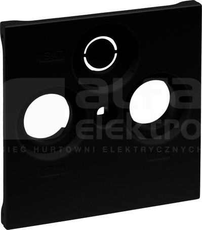 SUNO 30mm czarny Plakietka TV-R-SAT
