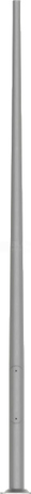 SAL-3,5-B/60 Słup ALU 3,5m anod.inox