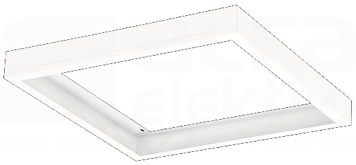 Prato Q LED Obudowa NT Biały 1200x300mm H=68mm Ramka natynkowa do paneli LED
