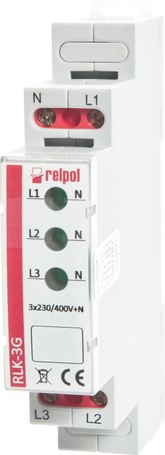 RLK-3G zielony Lampka kontrolna trójfazowa
