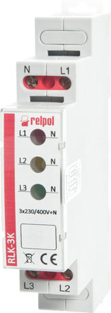 RLK-3K kolorowa Lampka kontrolna trójfazowa