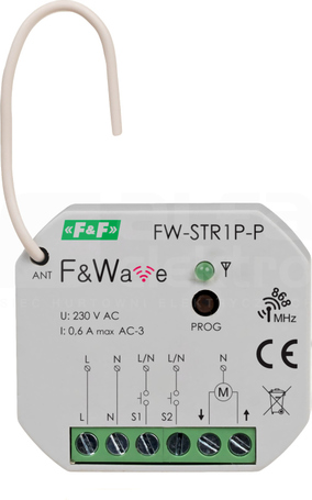 FW-STR1P-P 85-265VAC/DC STEROWNIK ROLET RADIOWY MULTIFUNKCYJNY