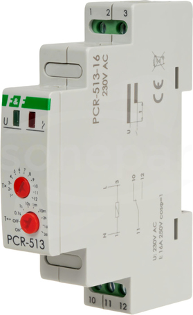 PCR-513-16 230VAC 16A Przekaźnik czasowy