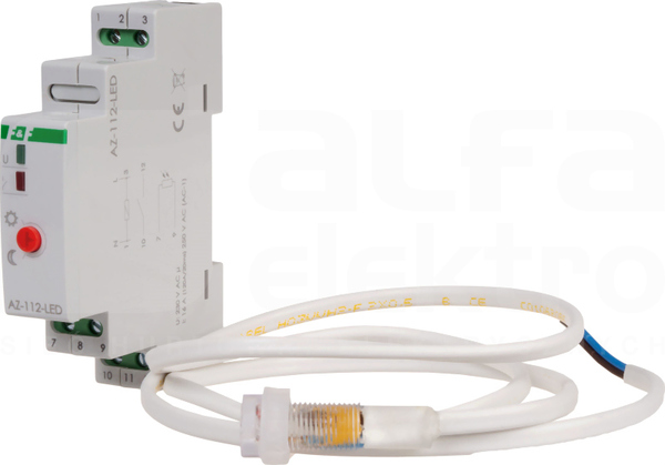 AZ-112-LED-230V TH35 Automat zmierzchowy