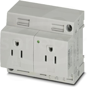 EO-AB/UT/LED/DUO/15 Gniazdko podwójne