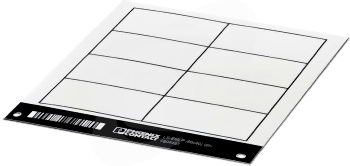 LS-EMLP (80X40) WH Oznacznik urządzeń