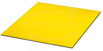 GPK/SK 300X280X0,8 YE/BK Płytka do grawerowania