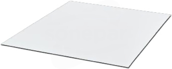 GPK/SK 610X610X0,8 WH/BK Płytka do grawerowania