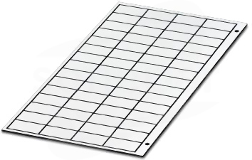 GPE 22X12 WH CUS Materiał do grawerowania
