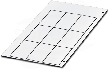 GPE 52X26 WH Materiał do grawerowania