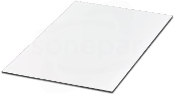 GPK/SK 296X200X1,5 WH/BK Płytka do grawerowania