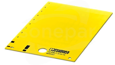 US-EMLP (8,8X15) YE CUS Szyld z tworzywa sztucznego