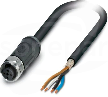 SAC-4P-20,0-28X/M12FS SH OD Kabel czujnika/urządzenia wykonawczego