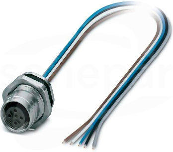 SACC-DSI-FS-5CON-M16/1,5 PPX Device connector rear mounting