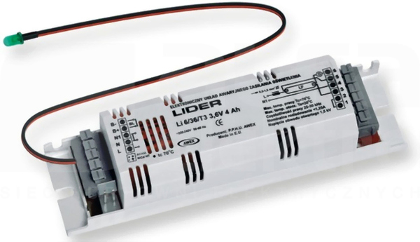 LIDER RS 6-36W 2h Moduł awaryjny adresowalny RUBIC