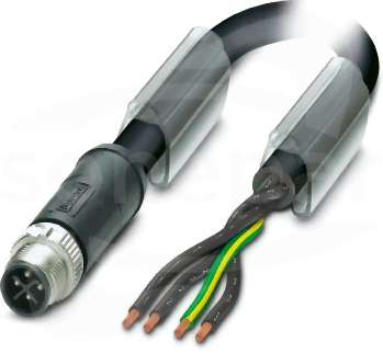 SAC-4P-M12MSS/ 5,0-PUR PE Kabel mocy