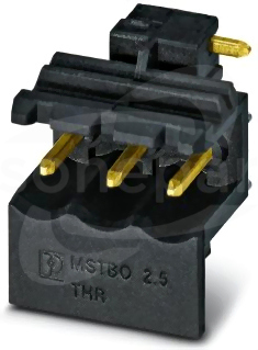 MSTBO 2,5/ 3 G1R THR BK AU 3CR Gniazdo do PCB