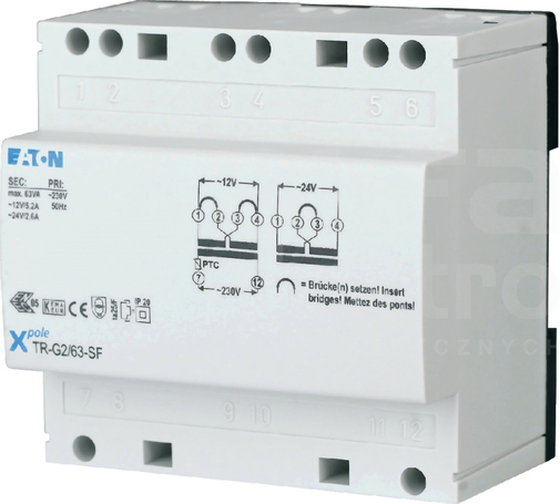 TR-G2/63-SF 12/24V 5,2/2,6A Transformator