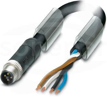 SAC-4P-M12MST/ 2,0-PUR Kabel mocy