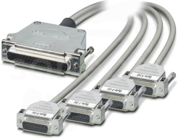 CABLE-D37F/4XD15F/4,0M/ETHA Kabel