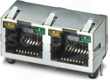CUC-MP-J1ST-A/2R4LT-LED Złącze RJ45 do PCB