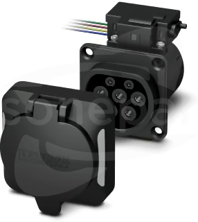 EV-T2M3SO12-4P-P-SET Infrastrukturalne gniazdo ładowania