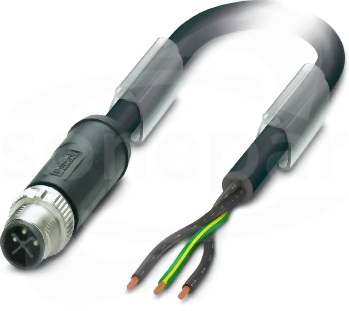 SAC-3P-M12MSS/ 2,0-PUR PE Kabel mocy